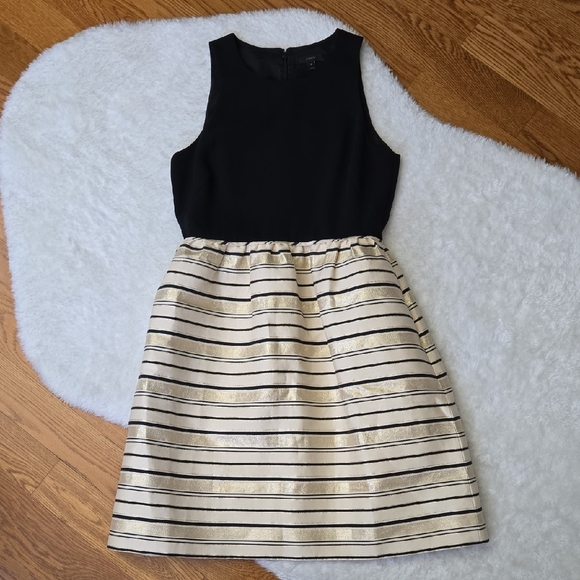J. Crew Dresses & Skirts - J. Crew Black/Gold Formal Dress, Womens Size 10